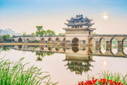 Pont temple chine