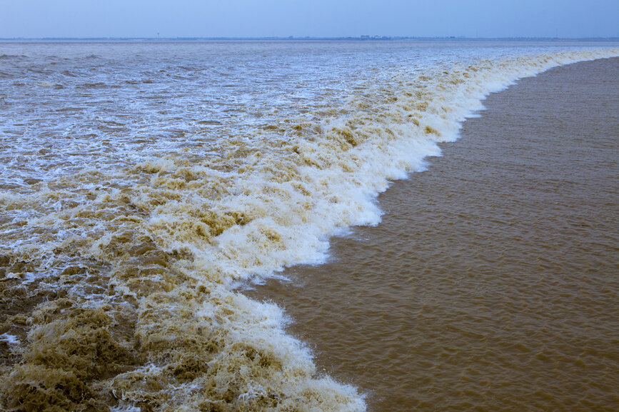 © Shutterstock - huyangshu Mascaret du qiantang