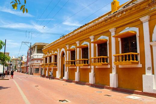Ruelles du centre historique de Santa Marta