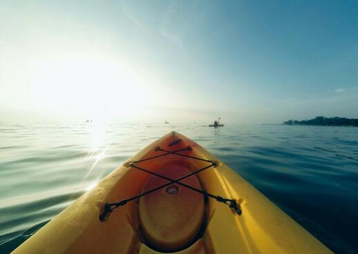 Kayak dans l'estuaire
