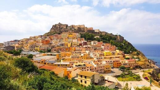 village de Castelsardo en Sardaigne