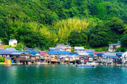 Maisons funaya du village des pêcheurs d'Ine