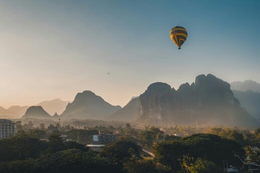 Montgolfière Vang Vieng